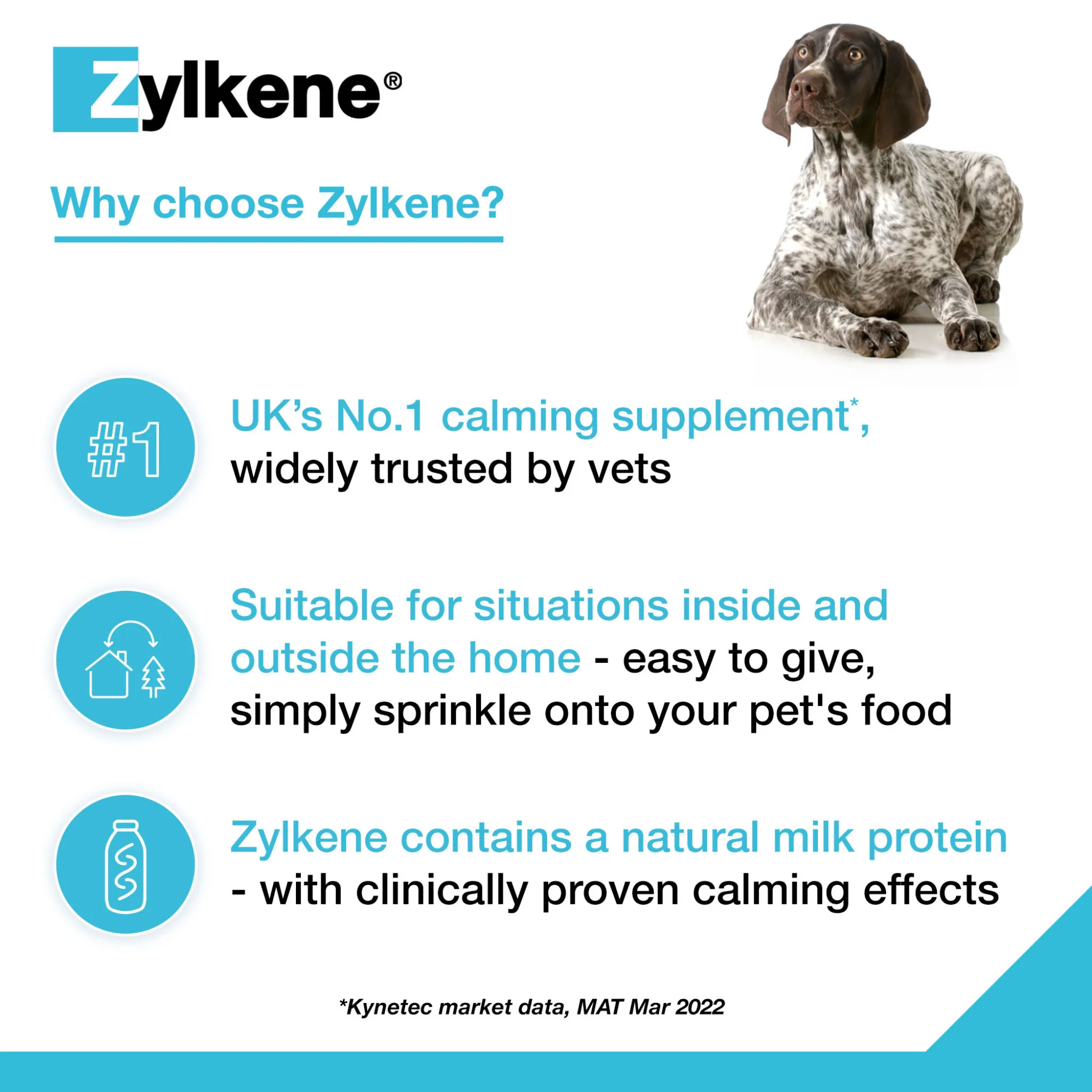 Zylkene Calming Supplement for Dogs 30-60kg - 450mg